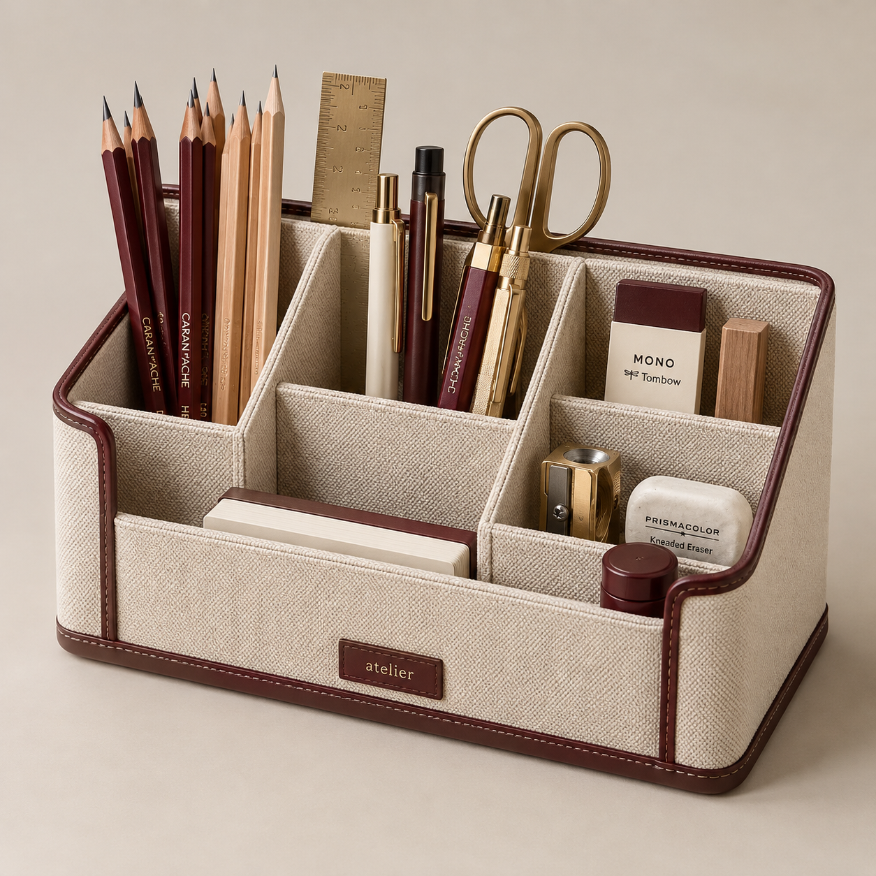 Compact cable organizer.