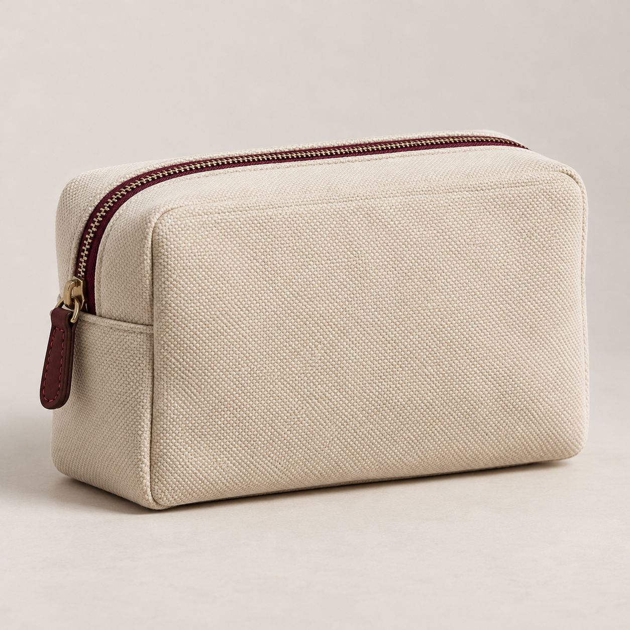 Slim zip utility pouch.