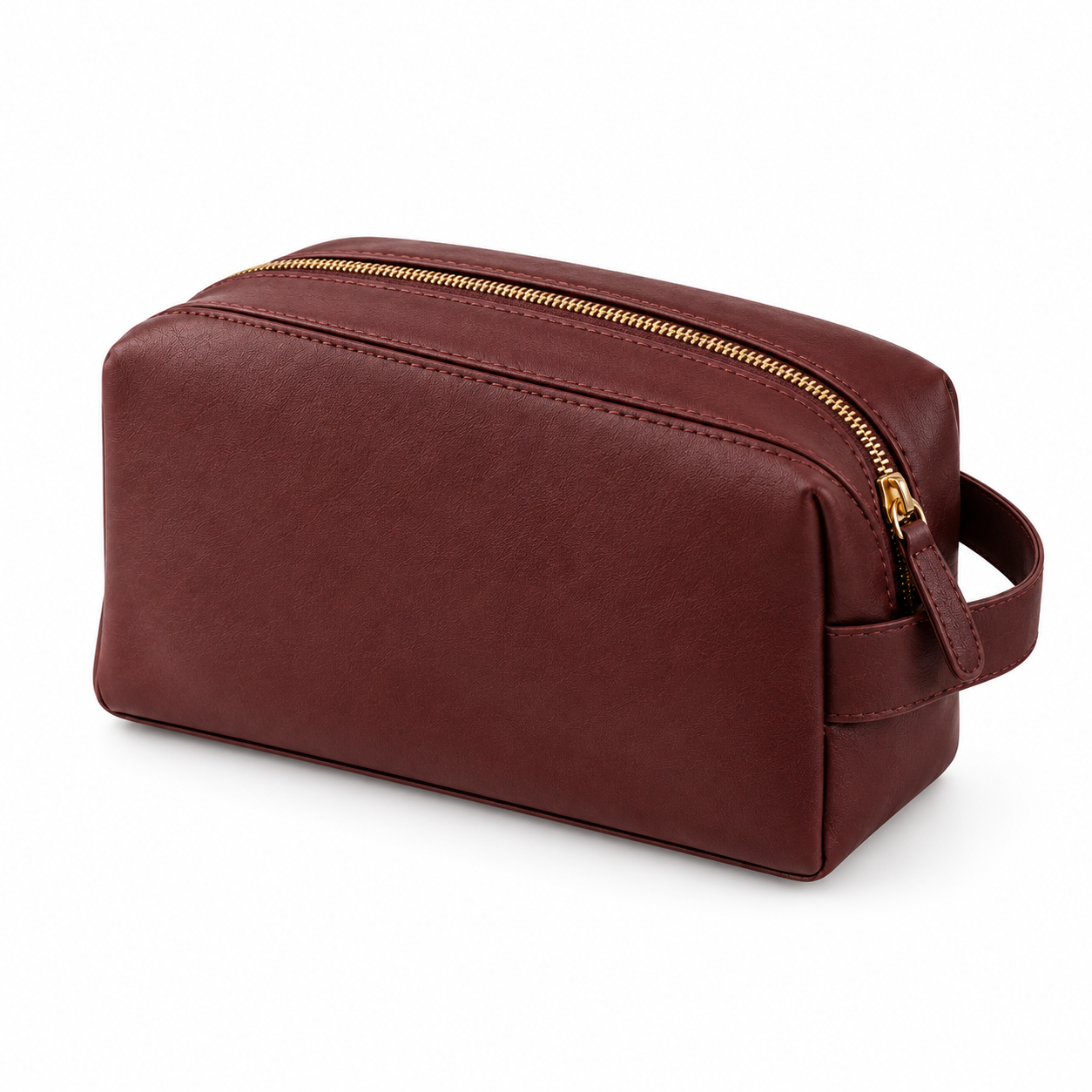 Lightweight drawstring wash pouch.